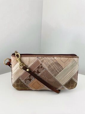 Coach Y2K Patchwork Wristlet